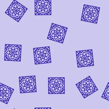 Islamic geometric pattern line vector seamless pattern Illustrazione stock