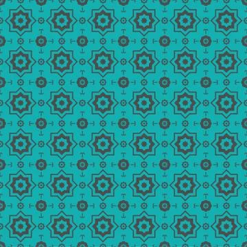 Islamic geometric pattern seamless. East ornament. Muslim background. Vector Illustrazione stock
