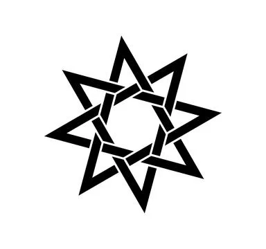 Islamic geometric pattern, seamless star shape intertwining lines vector design Stock Illustration