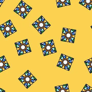 Islamic geometric pattern vector seamless pattern Stockillustratie