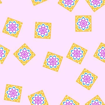 Islamic geometric pattern vector seamless pattern Illustrazione stock