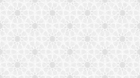 Islamic Geometric Seamless Pattern with 8 Pointed Stars Stock Illustration