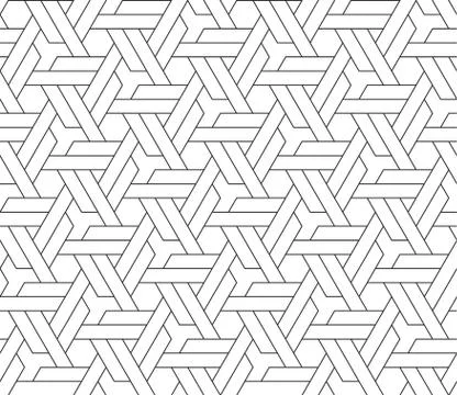 Islamic geometric seamless pattern, vector illustration Illustrazione stock