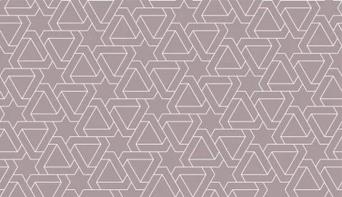 Islamic geometric seamless pattern, vector illustration Stock Illustration