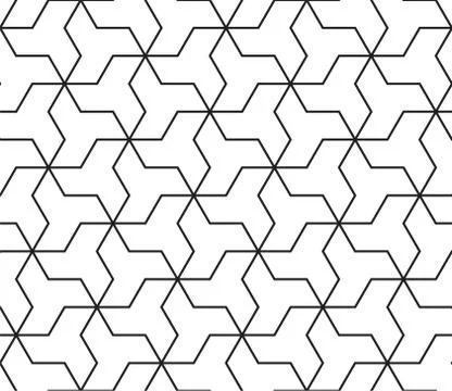 Islamic geometric seamless pattern, vector illustration Stock Illustration