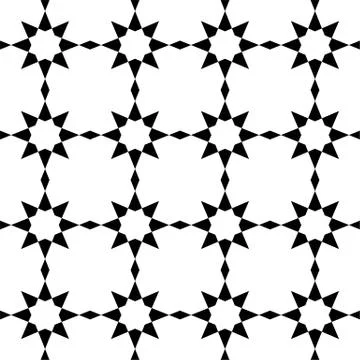 Islamic geometric seamless pattern, vector illustration Stock Illustration