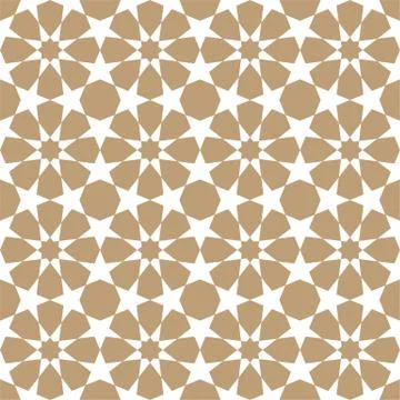 Islamic geometric seamless pattern, vector illustration Stock Illustration