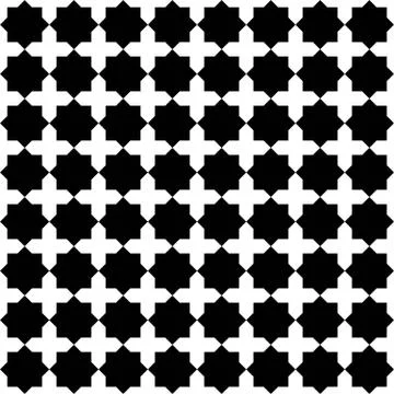 Islamic geometric seamless pattern, vector illustration Stock Illustration