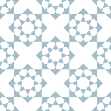 Islamic geometric seamless pattern, vector illustration Illustrazione stock