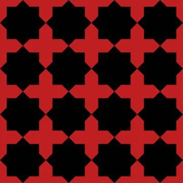 Islamic geometric seamless pattern, vector illustration Illustrazione stock