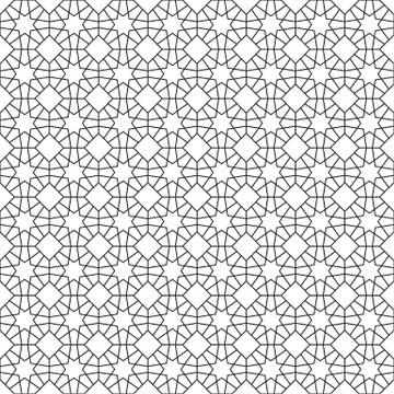 Islamic geometric seamless pattern, vector illustration Stock Illustration