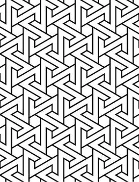 Islamic geometric seamless vector pattern Stock Illustration