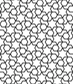 Islamic geometric seamless vector pattern Stock Illustration