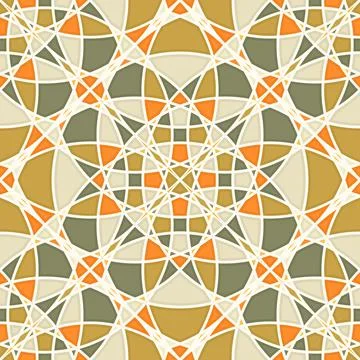 Islamic geometric seamless vector pattern Stock Illustration
