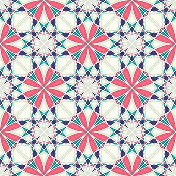 Islamic geometric seamless vector pattern Illustrazione stock