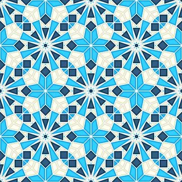 Islamic geometric seamless vector pattern Stock Illustration
