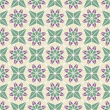 Islamic geometric seamless vector pattern Illustrazione stock