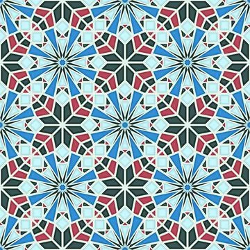 Islamic geometric seamless vector pattern Illustrazione stock