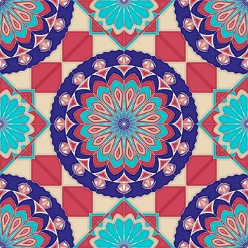 Islamic geometric seamless vector pattern Illustrazione stock