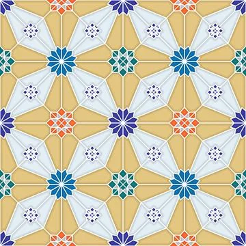 Islamic geometric seamless vector pattern Stock Illustration