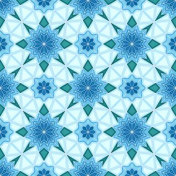 Islamic geometric seamless vector pattern イラスト素材