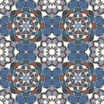 Islamic geometric seamless vector pattern Stock Illustration