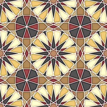 Islamic geometric seamless vector pattern Stock Photos