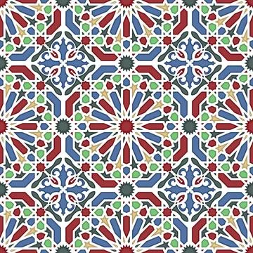 Islamic geometric seamless vector pattern Stock Photos