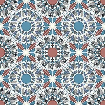 Islamic geometric seamless vector pattern Stock Photos