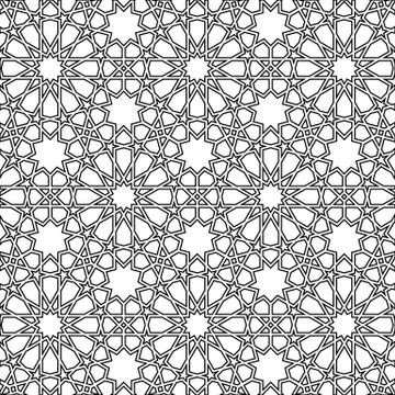 Islamic girih pattern background イラスト素材