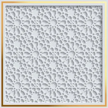 Islamic girih pattern background イラスト素材