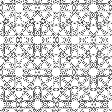 Islamic girih pattern background Stock Illustration