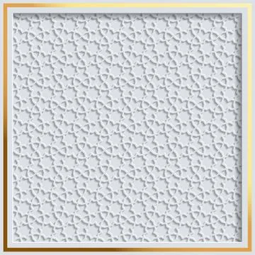 Islamic girih pattern background Illustrazione stock