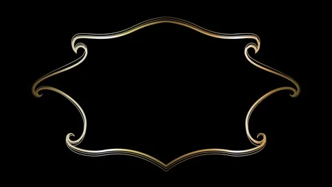 Islamic Gold Frame Stock Footage 260528783