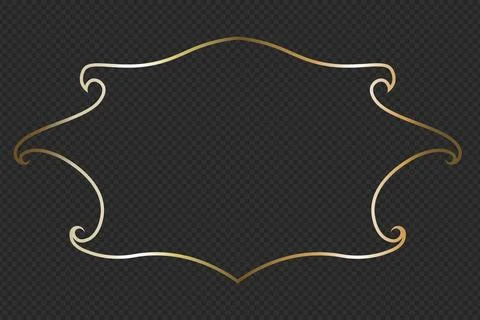 Islamic Gold Frame Stock Illustration