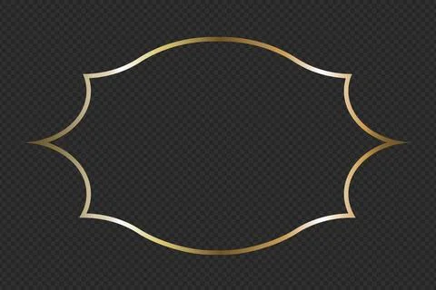 Islamic Gold Frame Stock Illustration