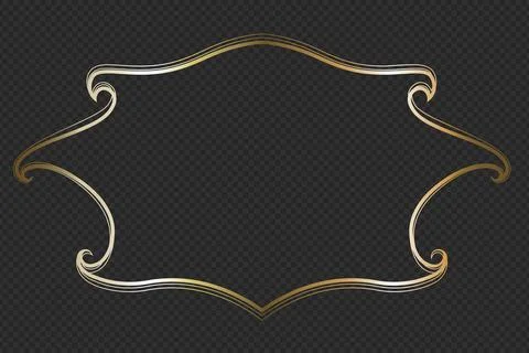Islamic Gold Frame Stock Illustration