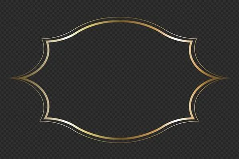 Islamic Gold Frame Stock Illustration