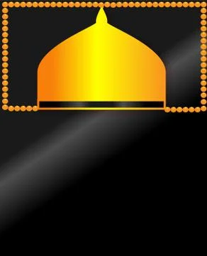 Islamic Golden Doom Stock Illustration