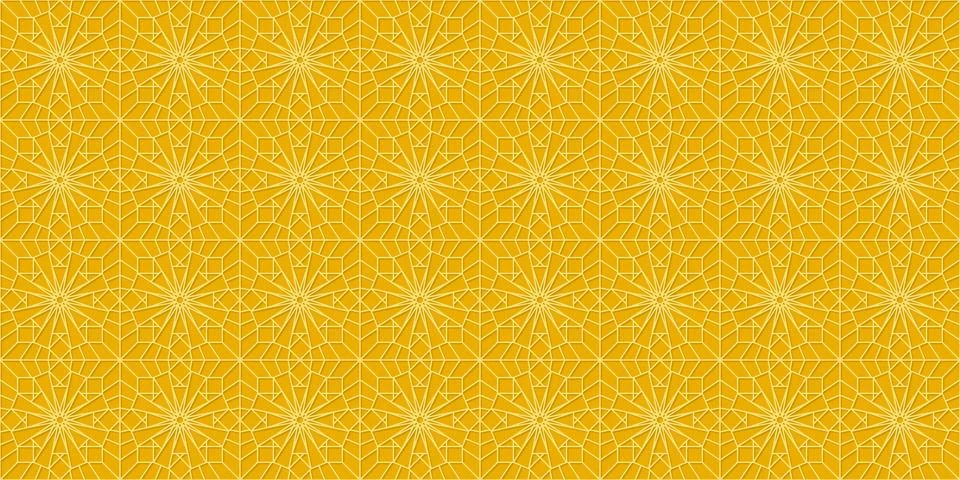 Islamic golden pattern Illustrazione stock