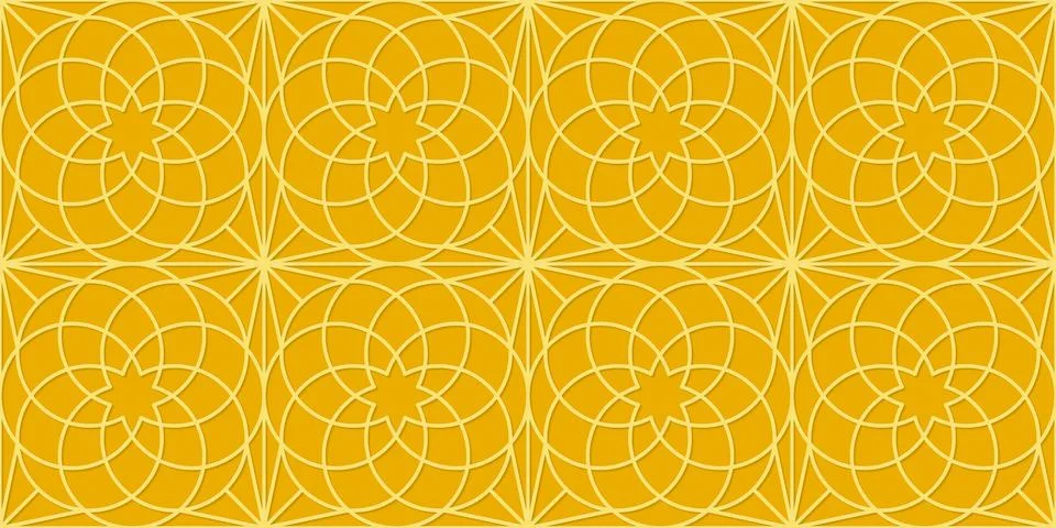 Islamic golden pattern Stock Illustration