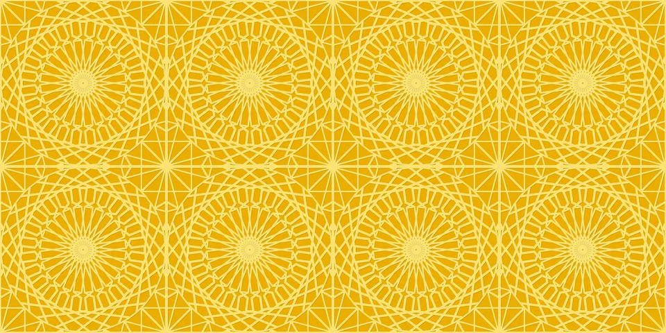 Islamic golden pattern Illustrazione stock
