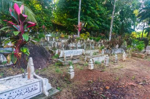 Islamic grave yard Foto stock