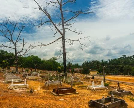 Islamic grave yard Stock Photos