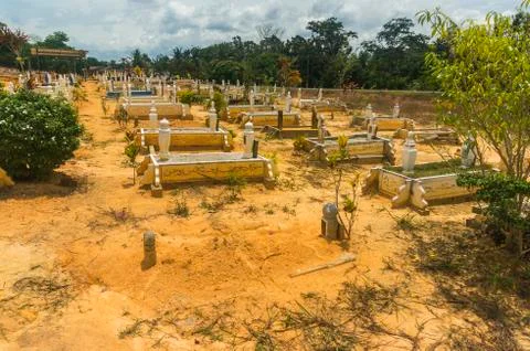 Islamic grave yard Stock Photos