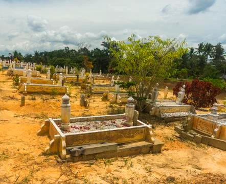 Islamic grave yard Stock Photos