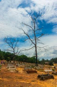 Islamic grave yard Stock Photos