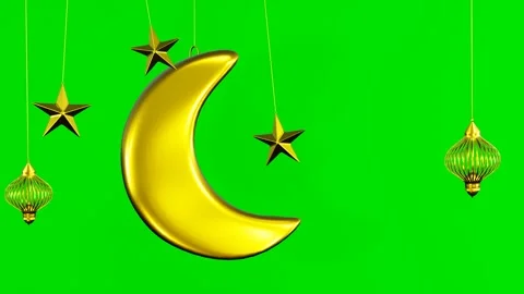 Islamic green screen animation Stock Footage 269381107