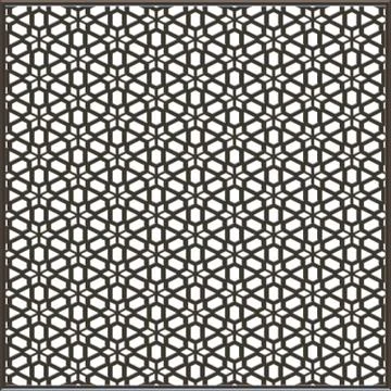 Islamic hexagonal lattice - arabesque pattern Stockillustratie
