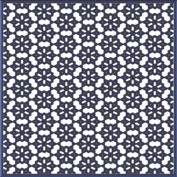 Islamic hexagonal lattice - arabesque pattern Stockillustratie